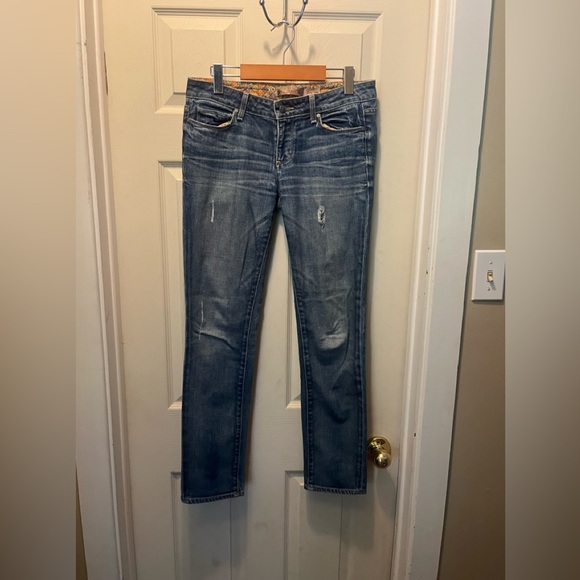 Paige premium denim jimmy jimmy fit distressed jeans ladies 26 waist - Picture 1 of 6